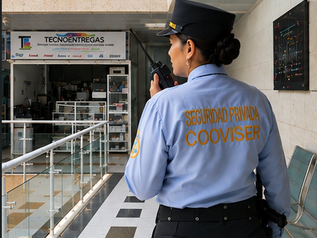 Guarda de Cooviser en centro comercial