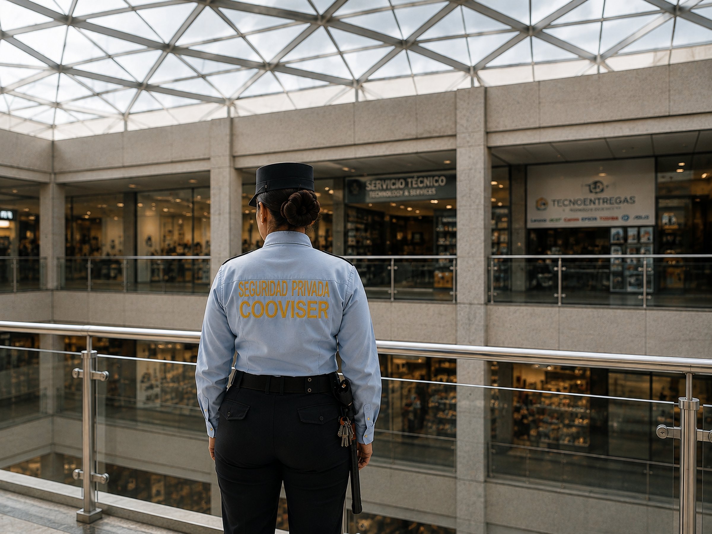 Guarda de Cooviser en ronda de vigilancia